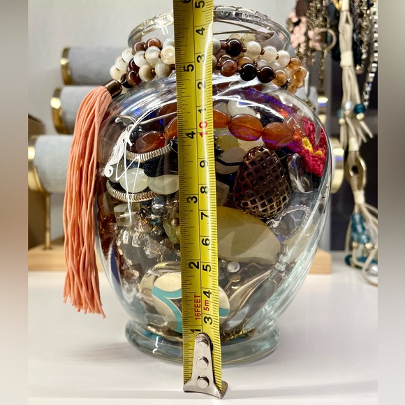 Total 3.11 Lb (Including glass Jar) Jewelry Scraps mixed pcs Mystery Lot 📿 - Picture 16 of 17